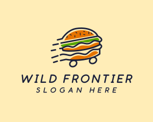 Fast Food Burger Hamburger logo design