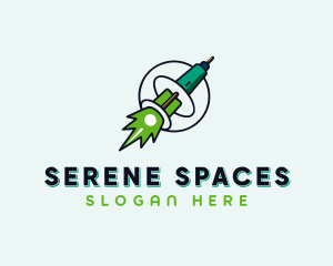 Rocket Startup Launch logo design