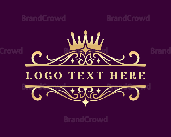 Decorative Crown Jewelry Logo