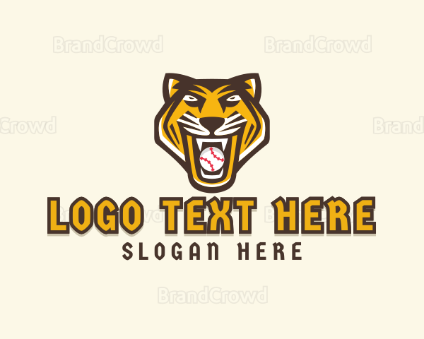 Tiger Baseball Team Logo