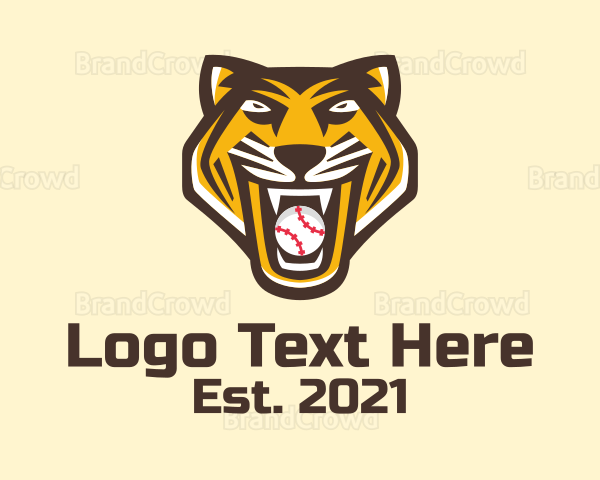 Tiger Baseball Team Logo