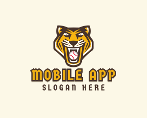 Cougar - Tiger Baseball Team logo design