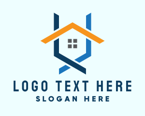 Roofing - Real Estate House Property logo design