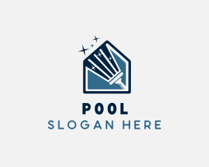 Tool - Sparkling Squeegee Cleaning Tool logo design