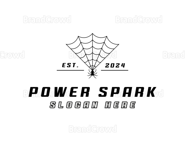 Spider Web Insect Logo