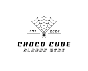 Spider Web Insect Logo