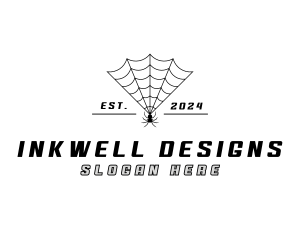 Spider Web Insect Logo