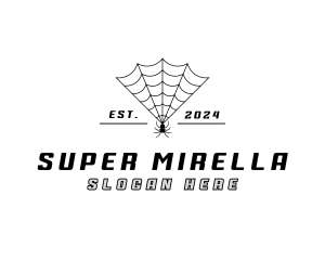 Spider Web Insect Logo