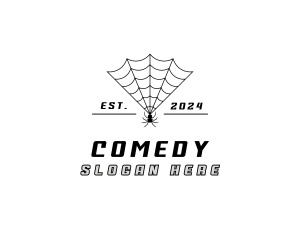 Spider Web Insect Logo