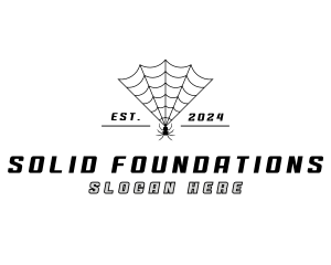 Arachnid - Spider Web Insect logo design