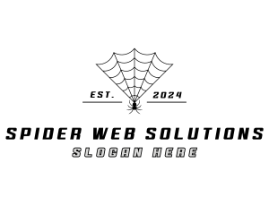 Spider Web Insect logo design