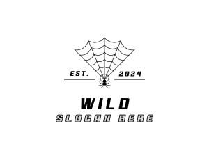 Spider Web Insect logo design