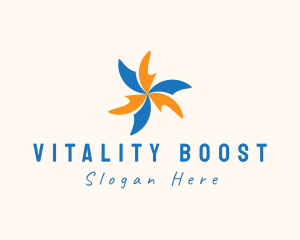 Vitality - Air Propeller Business logo design