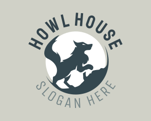 Howl - Wolf Night Hunting logo design