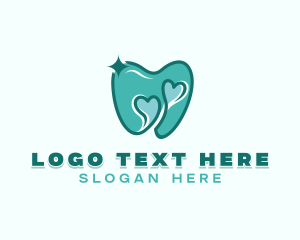 Dental Care - Heart Tooth Dental logo design