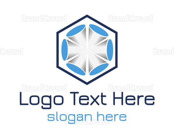 Tech Hexagon Cones Logo