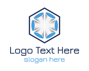 3d - Hexagon 3D Cones logo design