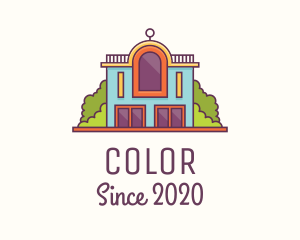 Colorful Funky Mansion logo design