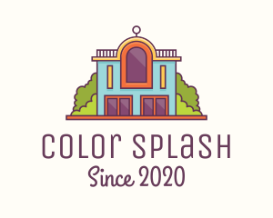 Colorful Funky Mansion logo design