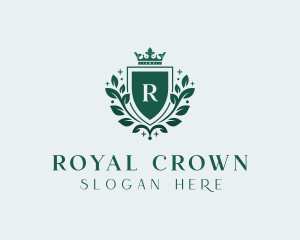 Crown Royalty Shield logo design