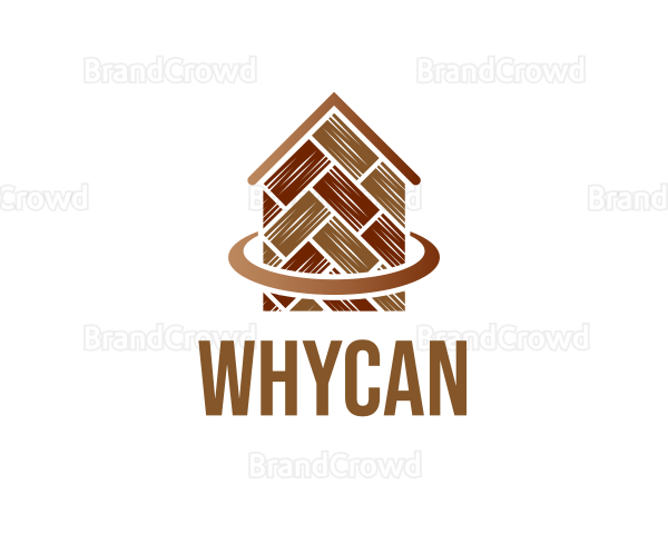 Wooden Floor Home Logo