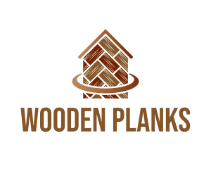 Wooden Floor Home logo design