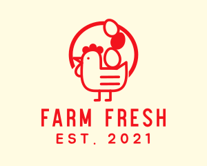 Chicken Egg Farm logo design