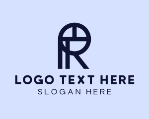 Business Letter R Outline Logo