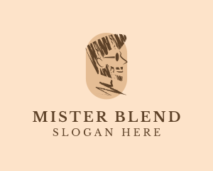 Mister - Beard Chalk Barber logo design
