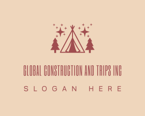 Highland - Camping Outdoor Tree logo design