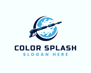 Pressure Wash Cleaning logo design