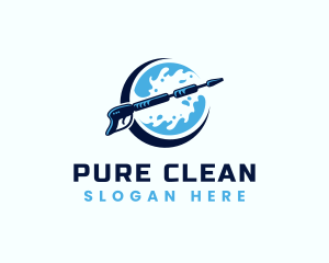 Pressure Wash Cleaning logo design