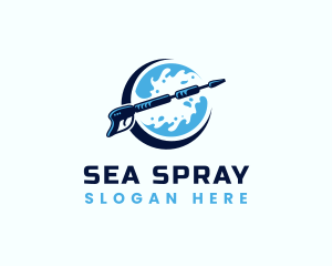 Pressure Wash Cleaning logo design