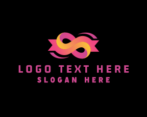Fintech - Ribbon Loop Agency logo design