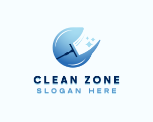 Sanitary - Sanitary Disinfectant Squeegee logo design