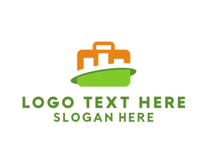 Luggage - Suitcase Business Graph logo design