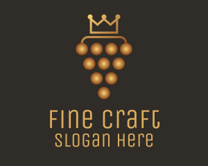 Golden Royal Grape logo design