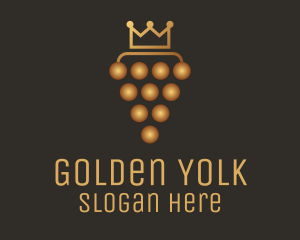 Golden Royal Grape logo design