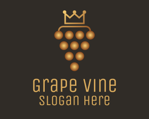 Grapes - Golden Royal Grape logo design