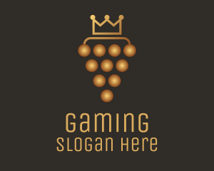Wine - Golden Royal Grape logo design