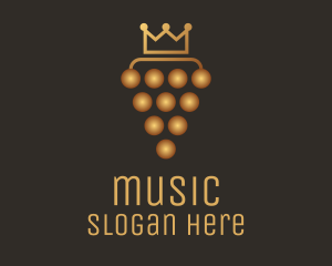 Liqueur - Golden Royal Grape logo design