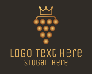 Liqueur - Golden Royal Grape logo design