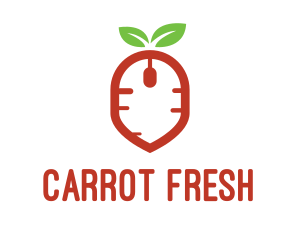 Carrot - Computer Mouse Carrot logo design