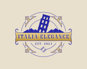 Italy - Italy Tower Landmark logo design