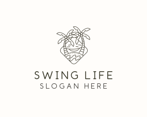 Swing - Beach Resort Getaway logo design