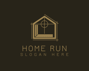 Home Builder Ruler logo design