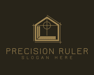 Home Builder Ruler logo design