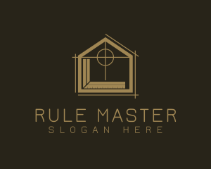 Ruler - Home Builder Ruler logo design