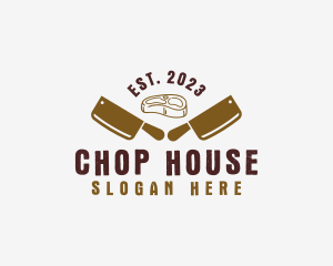 Chop - Meat Butcher Hipster logo design