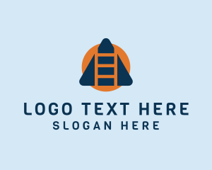 Safety Helmet - Building Ladder Service logo design